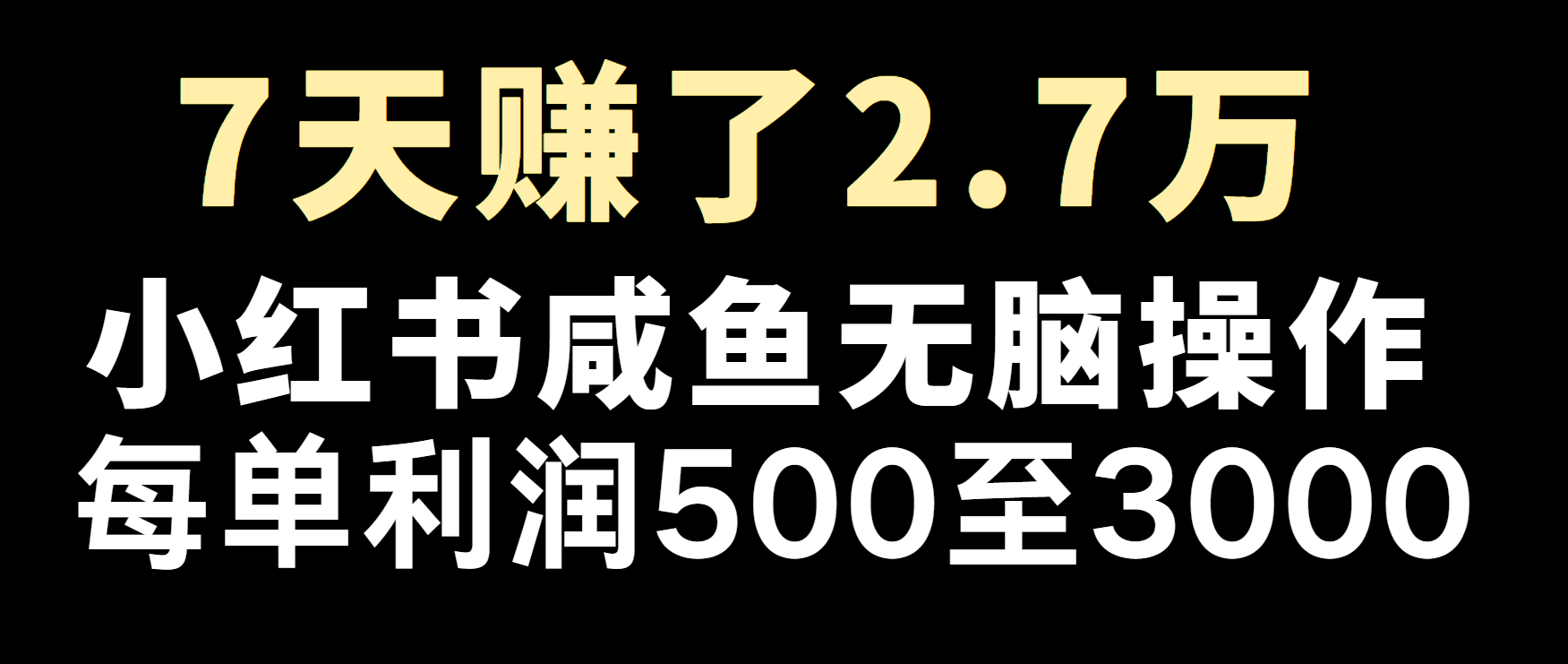 冷门暴利，超级简单的项目0成本玩法，每单在500至4000的利润-好资源网