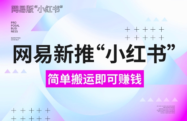 网易官方新推“小红书”，搬运即有收益，新手小白千万别错过(附详细教程)【揭秘】-好资源网
