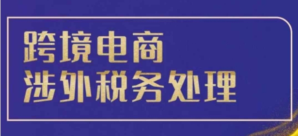 跨境税务宝典教程：跨境电商全球税务处理策略-好资源网