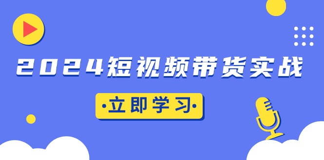 2024短视频带货实战：底层逻辑+实操技巧，橱窗引流、直播带货-好资源网